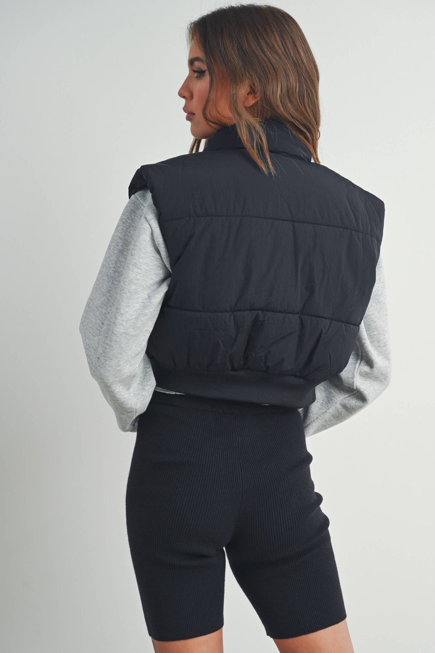 James Crop Puffer Vest